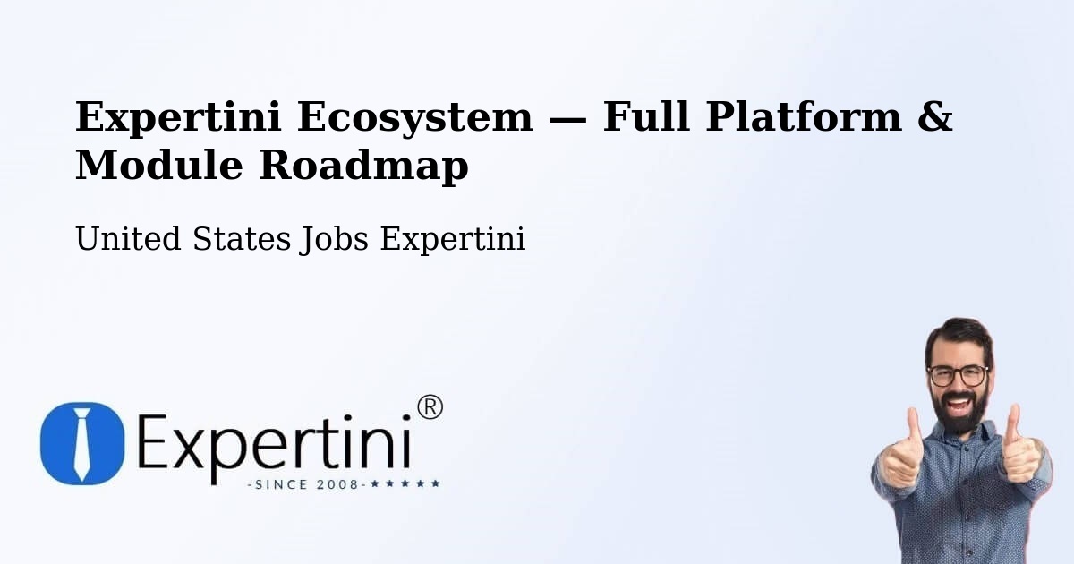 Expertini Ecosystem — Full Platform & Module Roadmap – Hamden